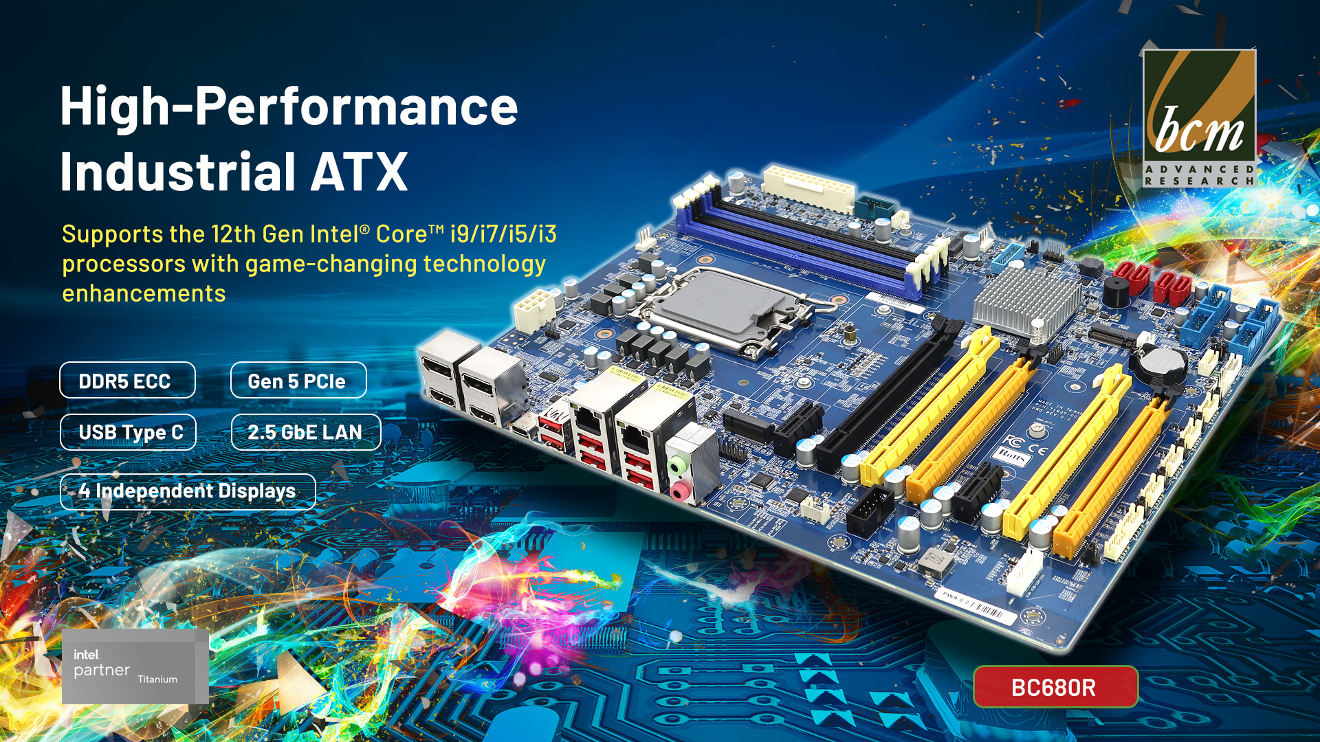 BC680R High Performance Industrial ATX Motherboard