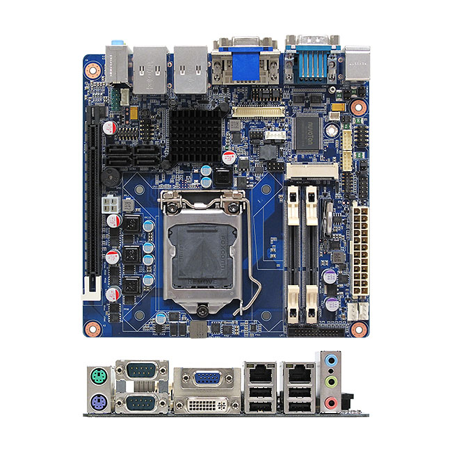 MX61H Intel H61 mini-ITX Motherboard supports Intel Core desktop processors Ivy Bridge and Sandy Bridge Processors