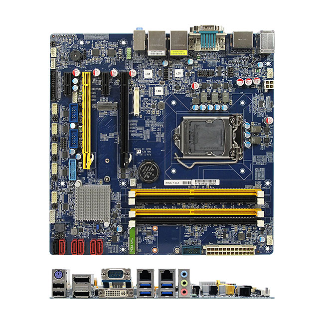 RX170Q Intel Q170 uATX Motherboard supports 6th/7th Generation 14nm Intel Kaby Lake/ Skylake Core i7/i5/i3 Processors