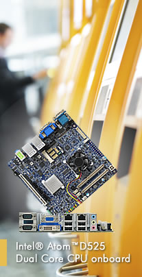 New Intel® Atom™ D525 Dual Core Embedded Low Power Mini ITX Motherboard