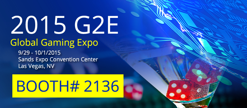 2015 G2E Global Gaming Expo 9/29 - 10/1/2015 BCM Booth 2136