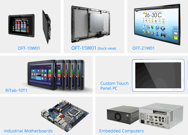 Open Frame Tablet, Semi-Rugged Tablet, Industrial Motherboards, Embedded Computer, Custom Touch Panel PC