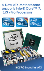 A New Industrial ATX Motherboard supports Intel Core i7, i5 and i3 vPro Processors