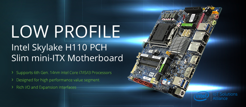 MX110HD Intel Skylake H110 mini-ITx Motherboard DC Power