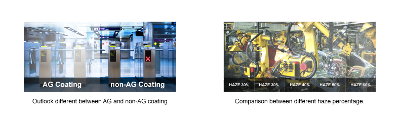 Anti-Glare (AG) treatment Comparison