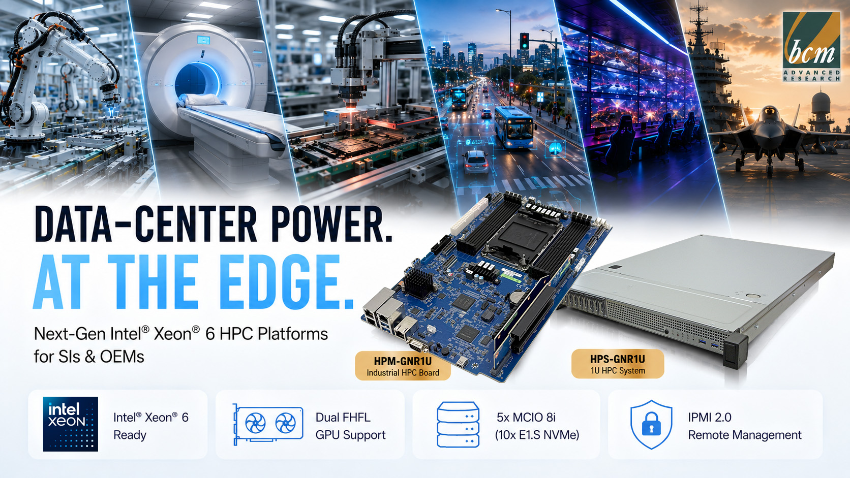 Data-Center Power at the Edge: Next-Gen Intel® Xeon® 6 Solutions for High-Performance System Integrators & OEMs