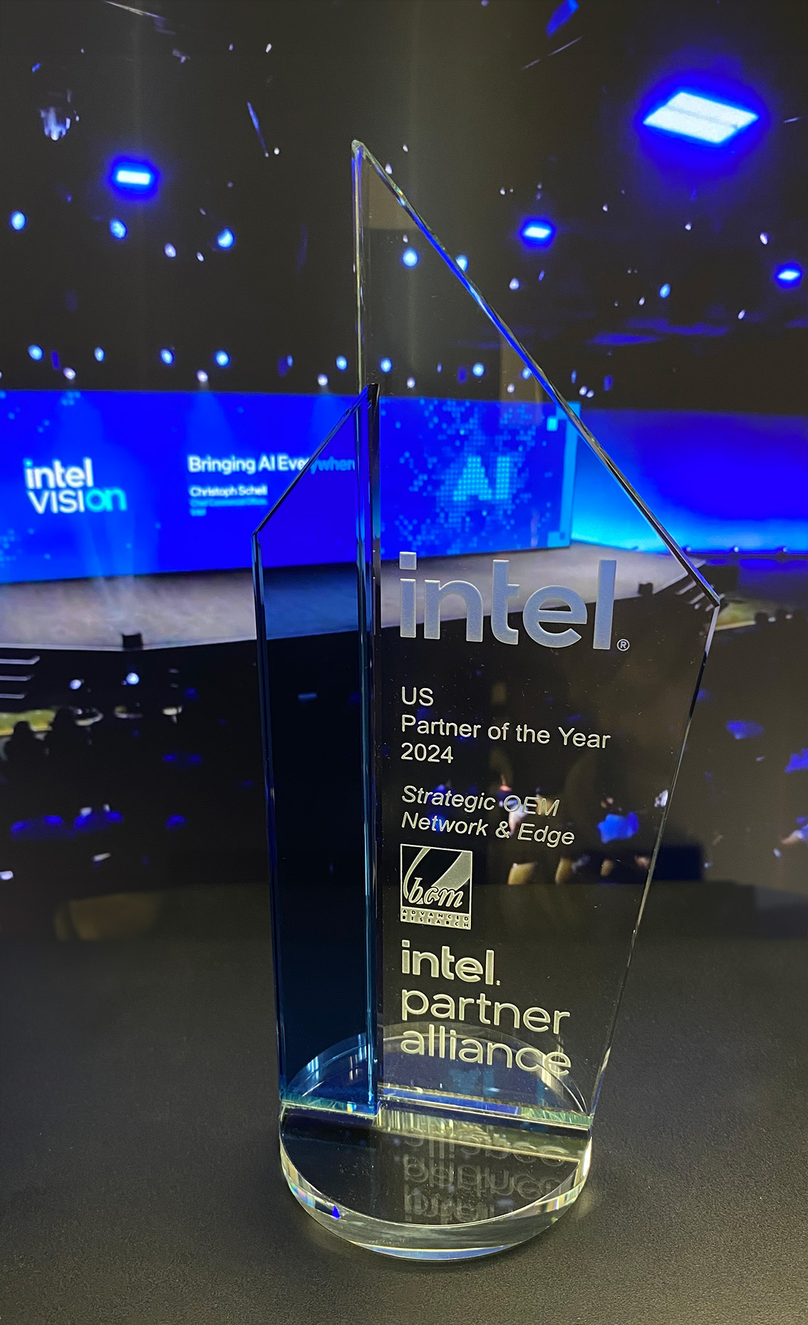 BCM Intel's US Strategic OEM Partner of the Year