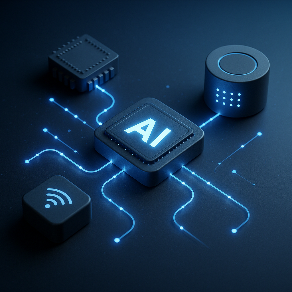 Edge AI computing concept