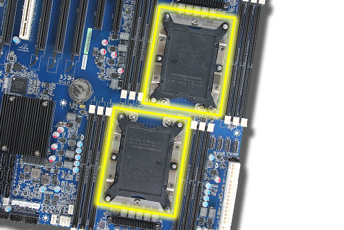 HPM-621DE HPC Motherboard with dual processors onboard