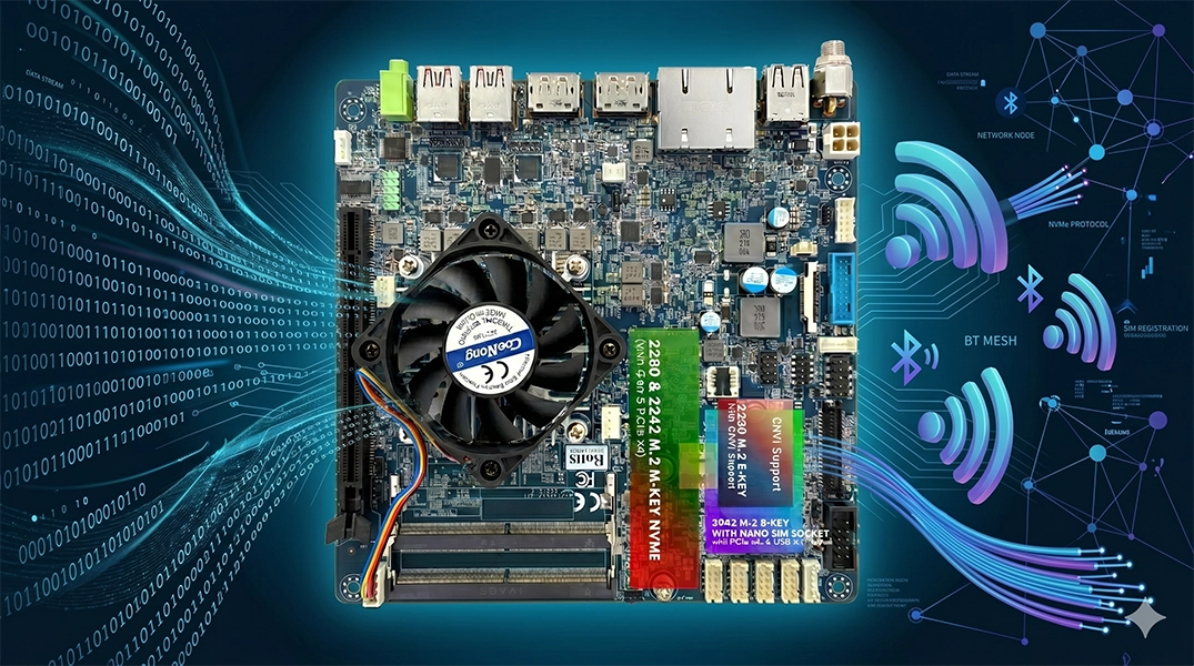 MX-PTL Mini ITX M.2 NVMe CNVi Wi-Fi 7