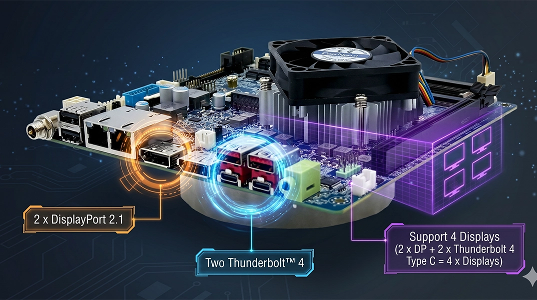 MX-PTL Mini ITX supports Intel Core Ultra Series 3