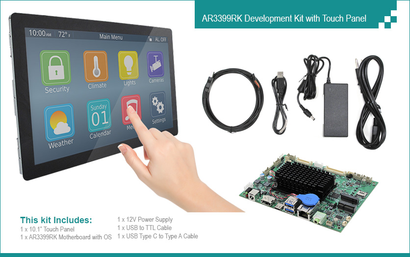 AR3399RK-DEV Rockchip RK3399 Dual Core Cortex-A72 + Quad Core 