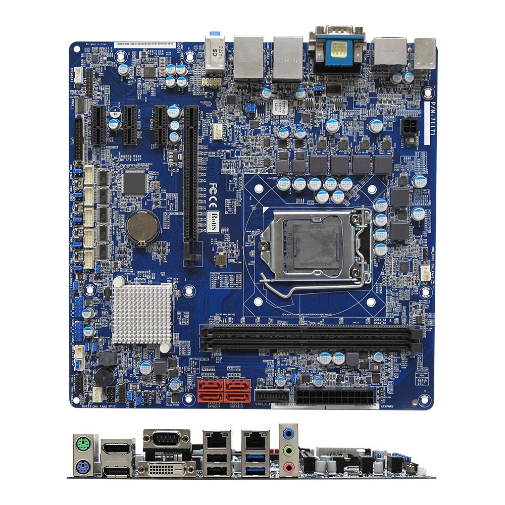dæmning Lover Migration RX110H Intel H110 Intel Kaby Lake Skylake Micro ATX Motherboard supports 3  Independent Display