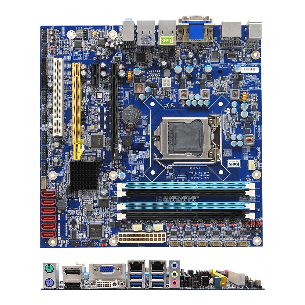 klauw Regelmatigheid blauwe vinvis RX87Q Intel Q87 Micro ATX Motherboard, uATX, 3 Independent onboard Display,  Haswell Platform