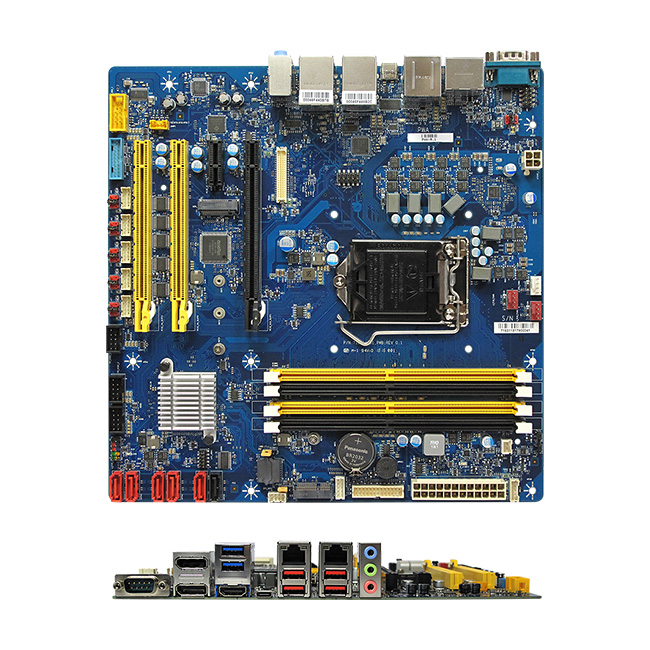 RX370Q Intel Q370 uATX Motherboard supports 8th Gen RX370Q Intel Core-i/Pentium/Celeron Processors